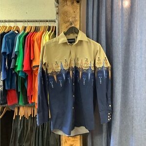 Vintage Panhandle Multicolor Pearl Snap Button Up